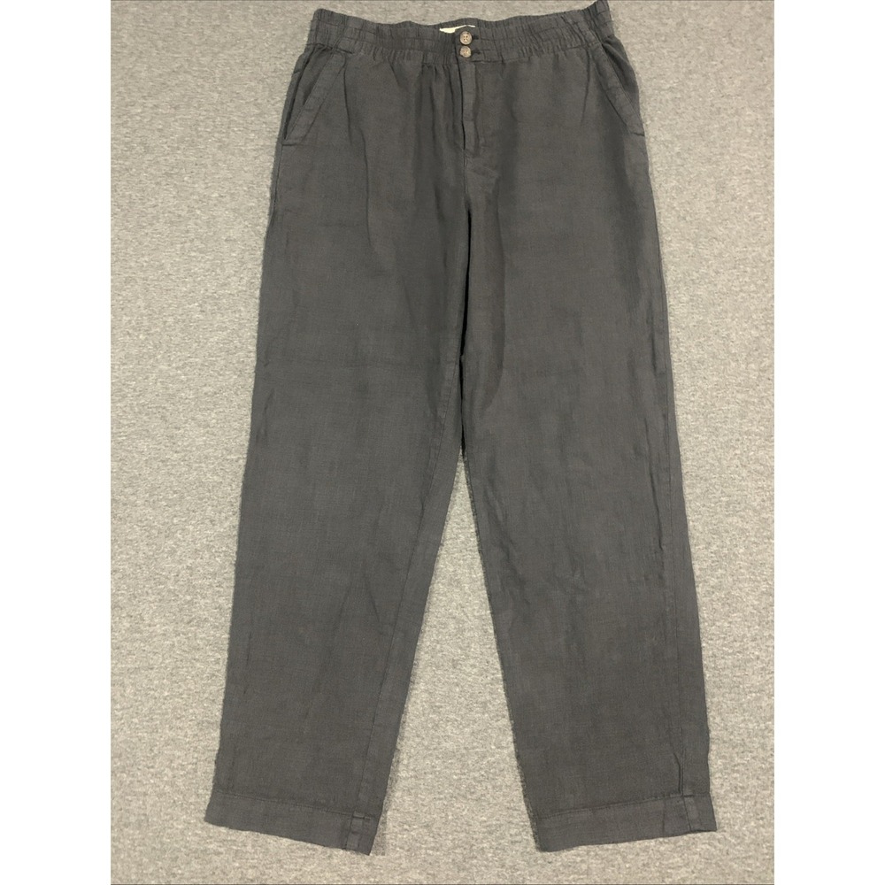 Marine Layer Elle Relaxed Crop Pant Women's Elastic Waist 98% COTTON - Size M - Picture 2 of 14